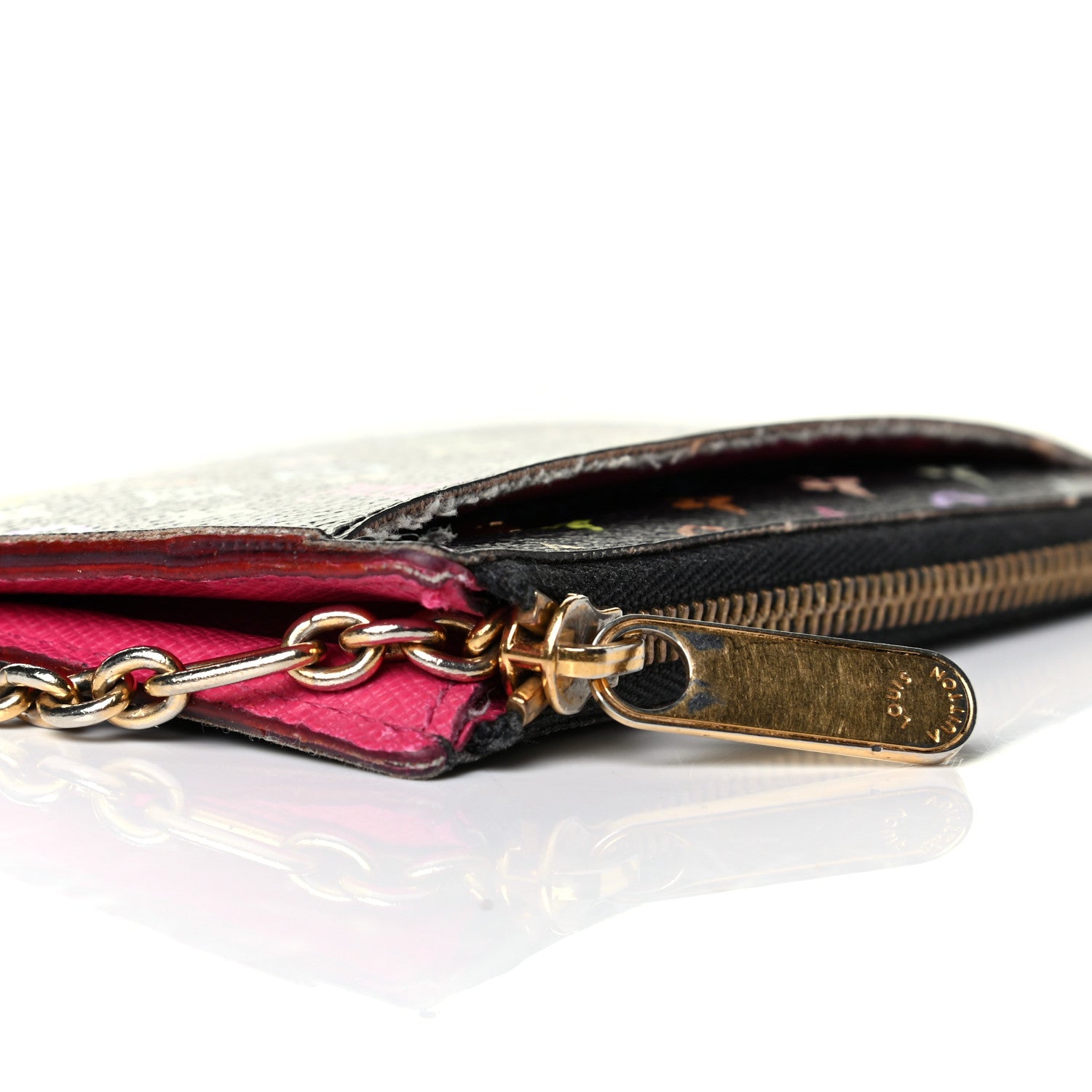Louis Vuitton Monogram Multicolor Key Pouch Black Grenade 6 of 7