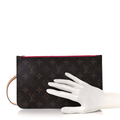 Louis Vuitton Monogram Neverfull MM GM Pochette Pivoine 2 of 8