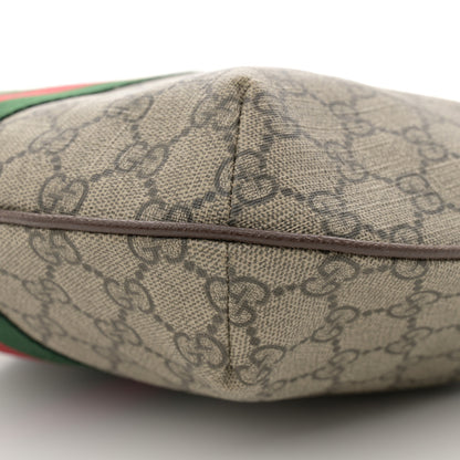 Gucci GG Supreme Monogram Web Small Ophidia Half Moon Hobo Brown 10 of 12