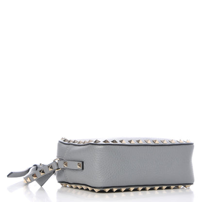 Valentino Garavani Pebbled Calfskin Rockstud Camera Crossbody Bag Light Stone 4 of 8