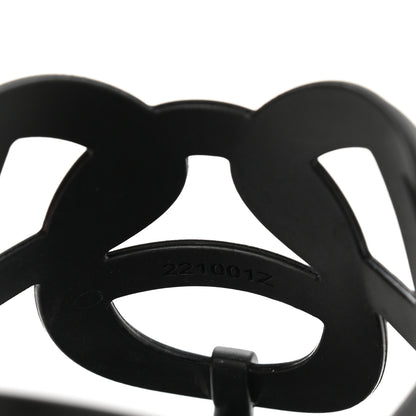 Hermes Rubber Womens Egerie Sandals 37 Black 8 of 9