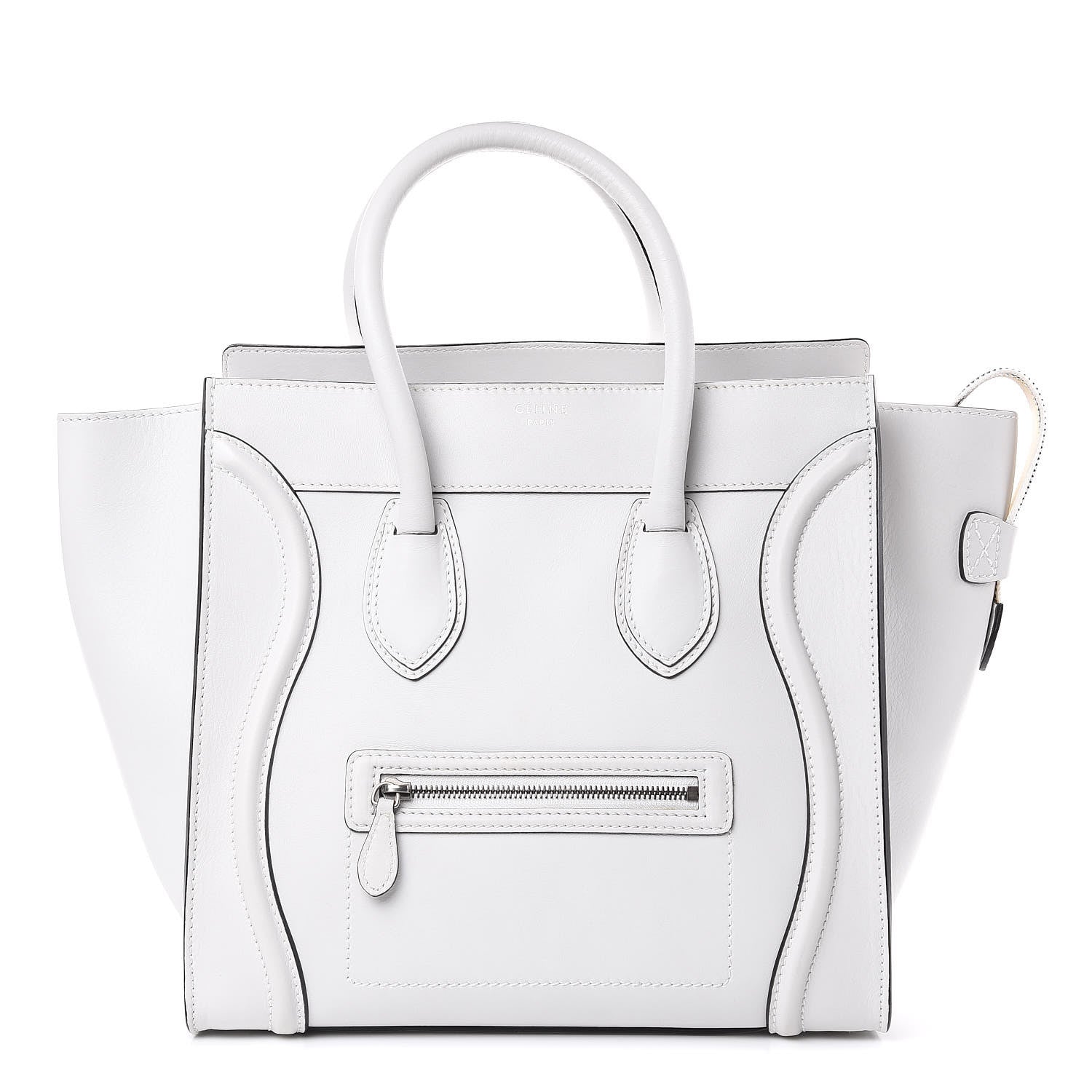 Celine Smooth Calfskin Mini Luggage White 1 of 10