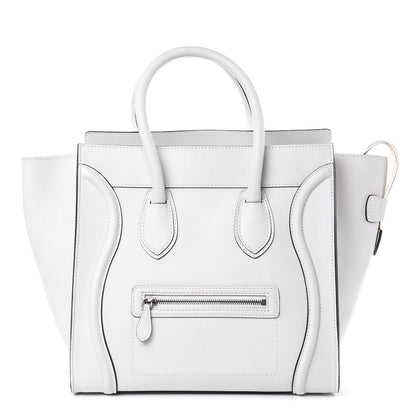 Celine Smooth Calfskin Mini Luggage White 1 of 10