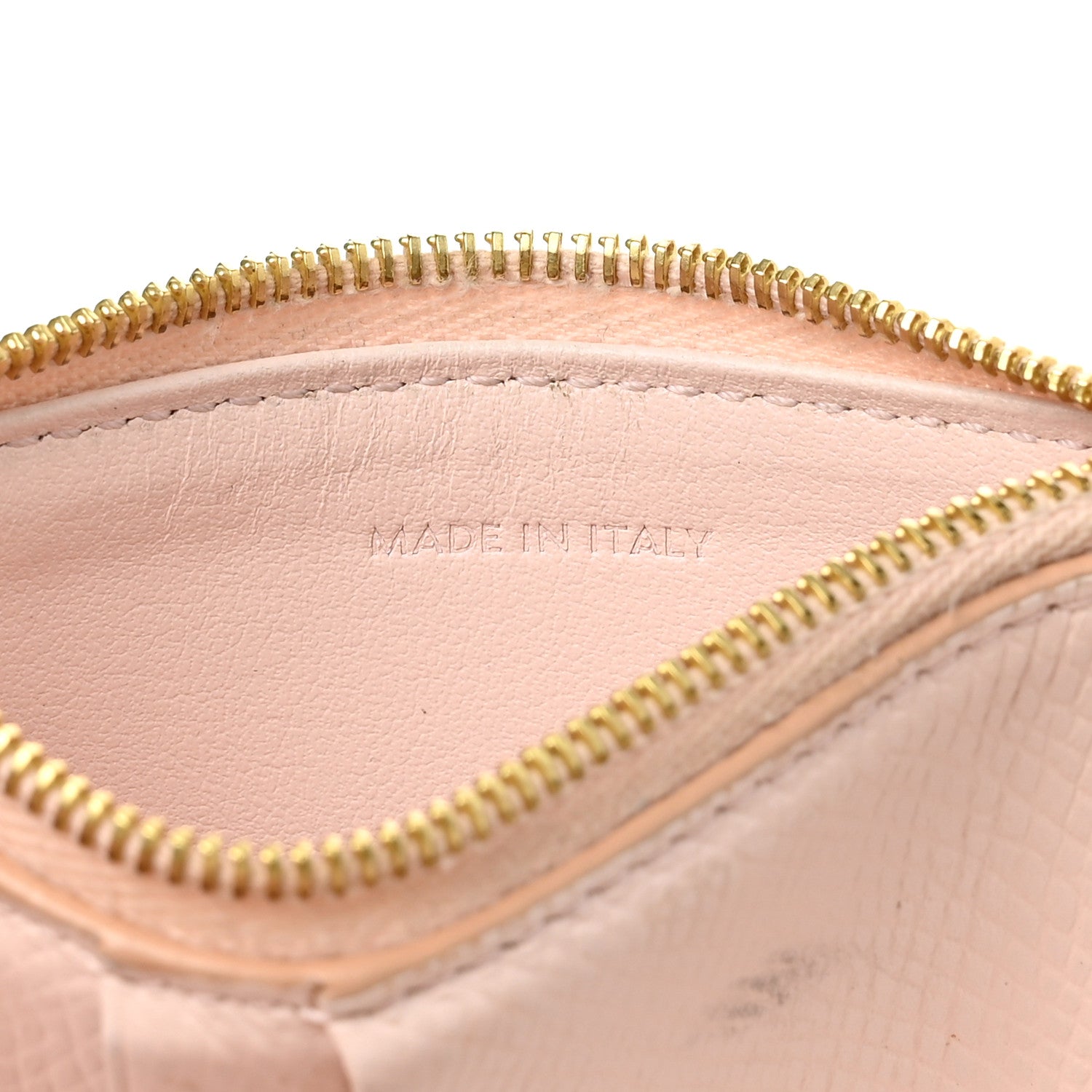 Celine Grained Calfskin Zipped Card Holder Pink 7 of 12
