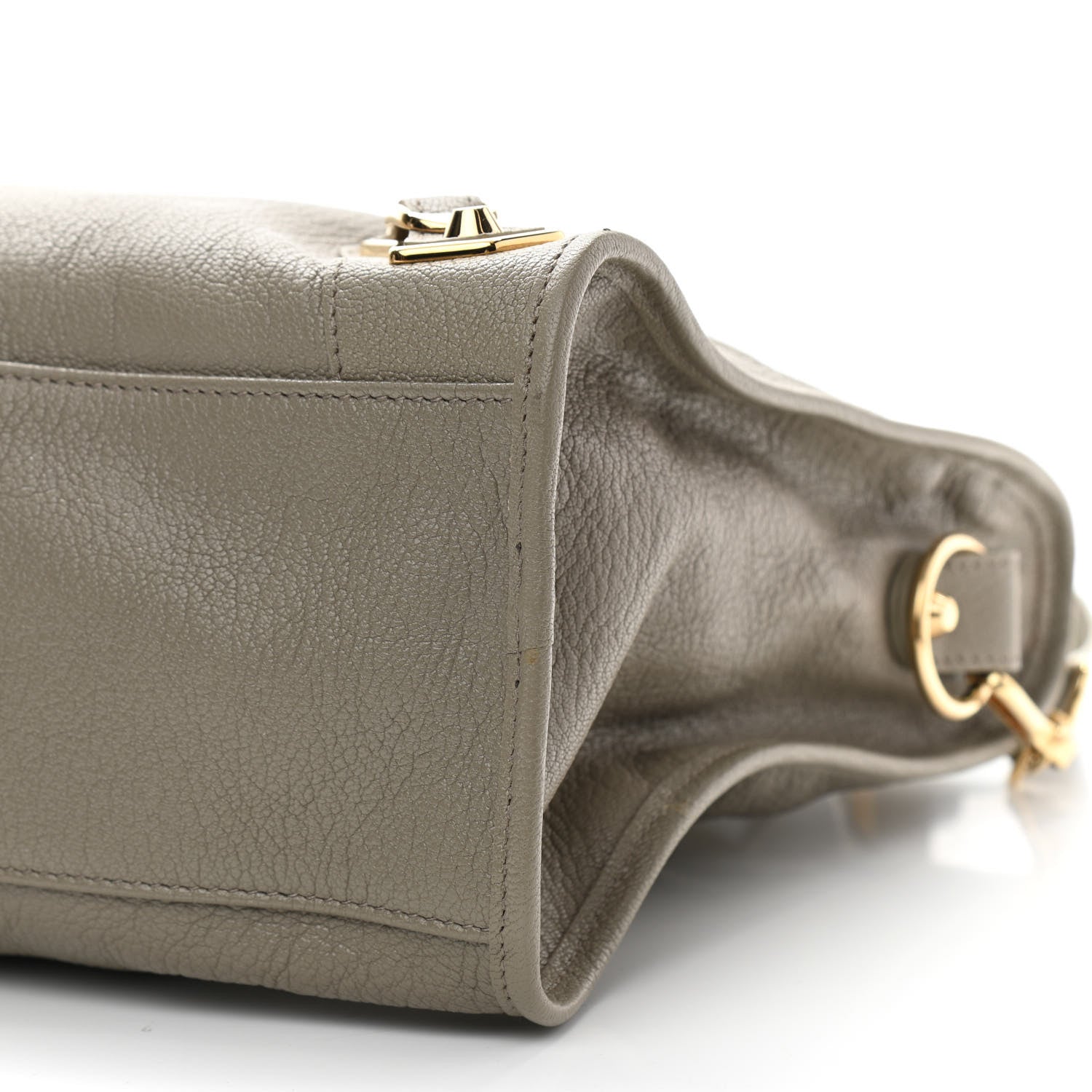 Balenciaga Chevre Gold Metallic Edge Hardware City Gris Taupe 10 of 10