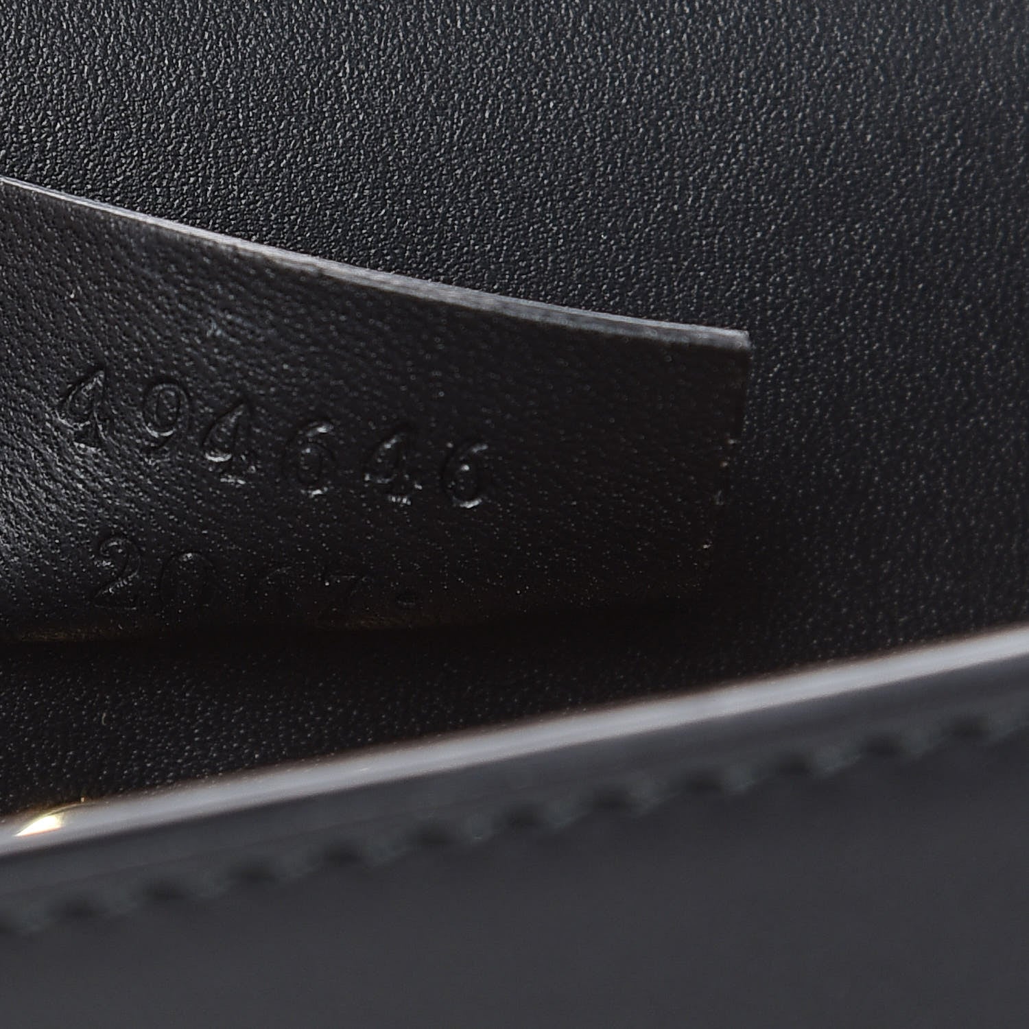 Gucci Calfskin Super Mini Sylvie Chain Shoulder Bag Black 7 of 13