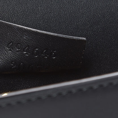 Gucci Calfskin Super Mini Sylvie Chain Shoulder Bag Black 7 of 13