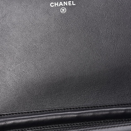 Chanel Patent Strass Wallet On Chain WOC Black 13 of 15