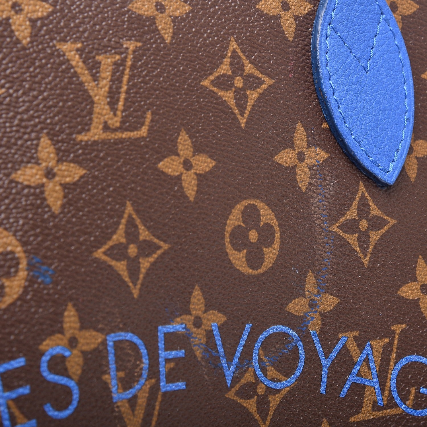 Louis Vuitton Monogram Articles de Voyage Ikat Neverfull GM Grand Blue 5 of 12