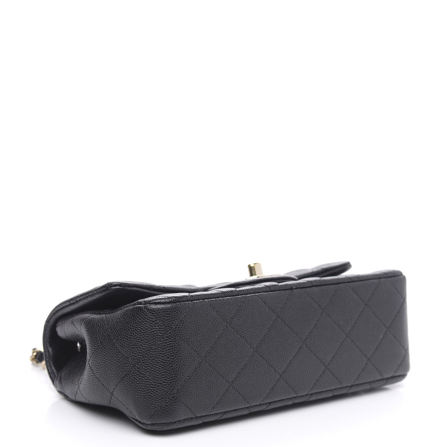 Caviar Quilted Mini Rectangular Flap Black