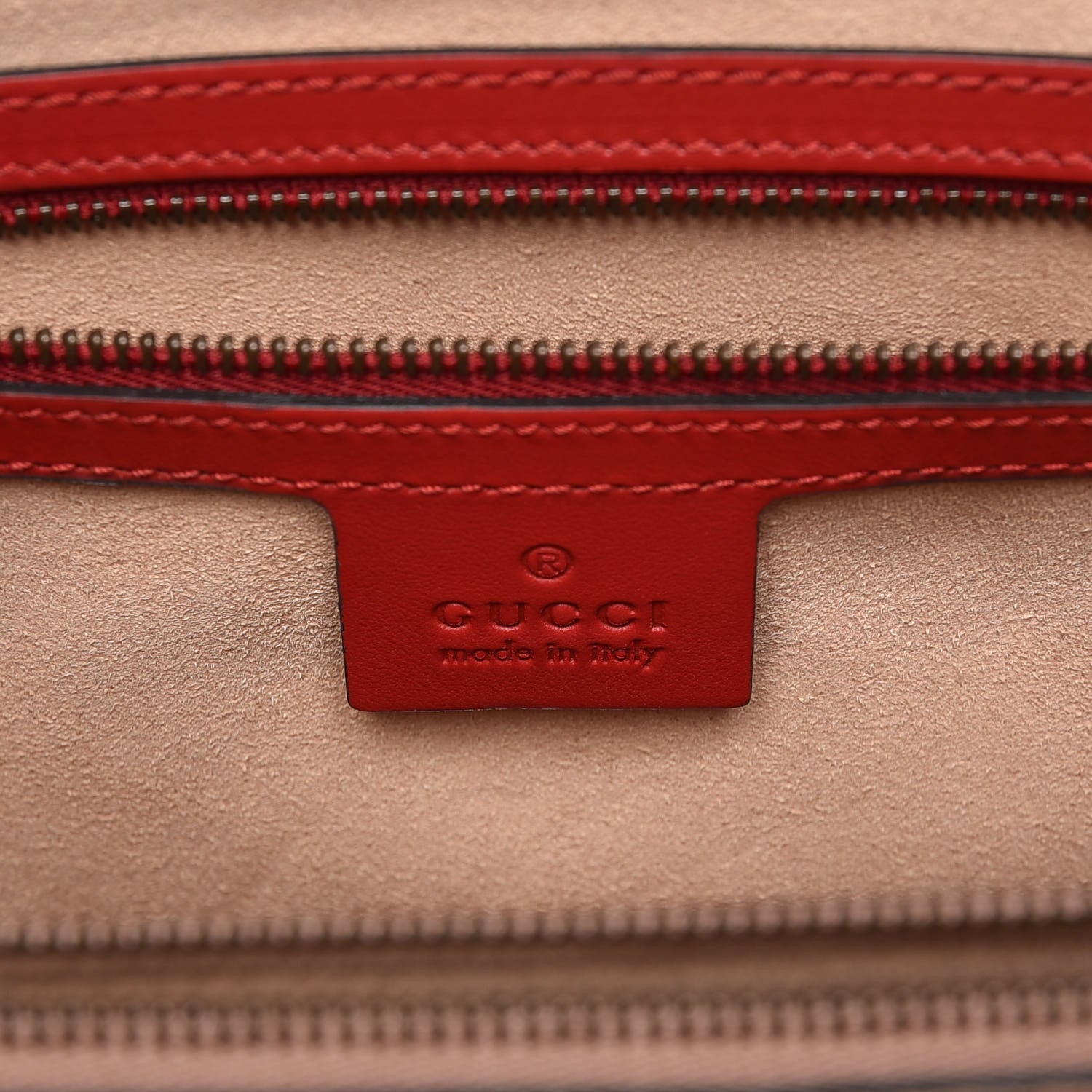 Gucci Calfskin Matelasse Medium GG Marmont Tote Hibiscus Red 6 of 9