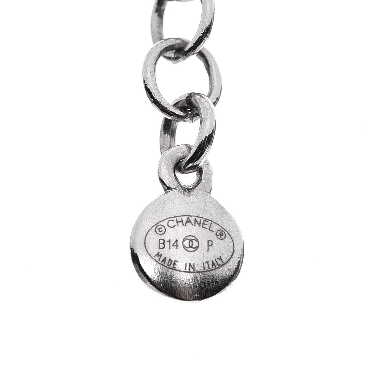 Chanel Pearl Cluster CC Long Necklace Silver 6 of 6