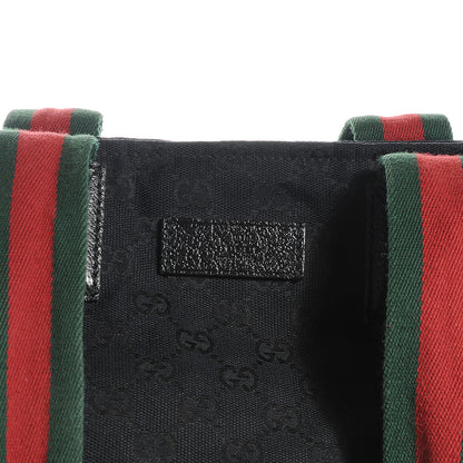 Gucci GG Monogram Large Web Handle Vertical Tote Black 6 of 9