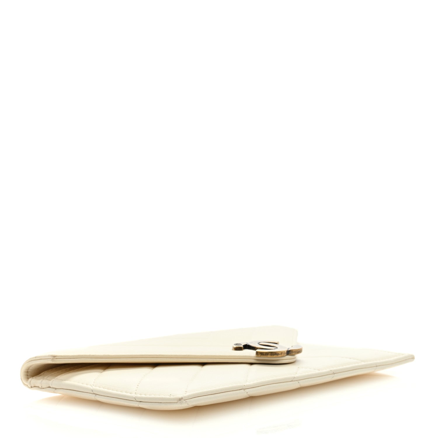 Chanel Lambskin Cocomail Envelope Wallet Insert White 4 of 7