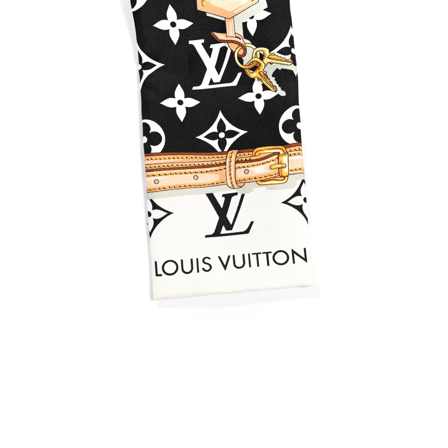 Silk Monogram Confidential Bandeau Black