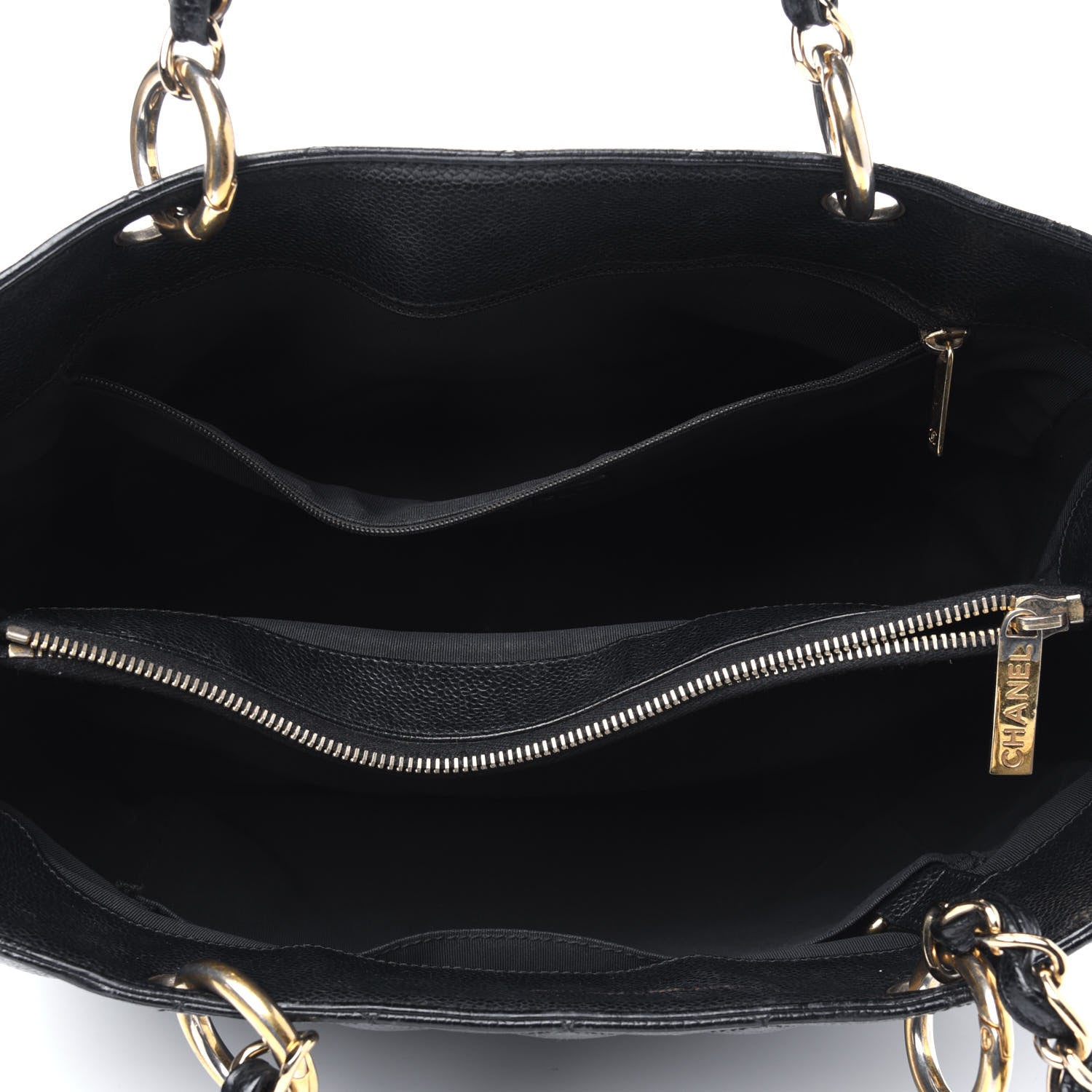 Chanel Caviar Quilted Grand Shopping Tote GST Black 5 of 28