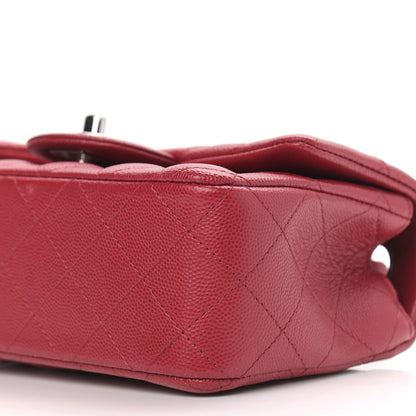 Chanel Caviar Quilted Mini Rectangular Flap Red 11 of 11