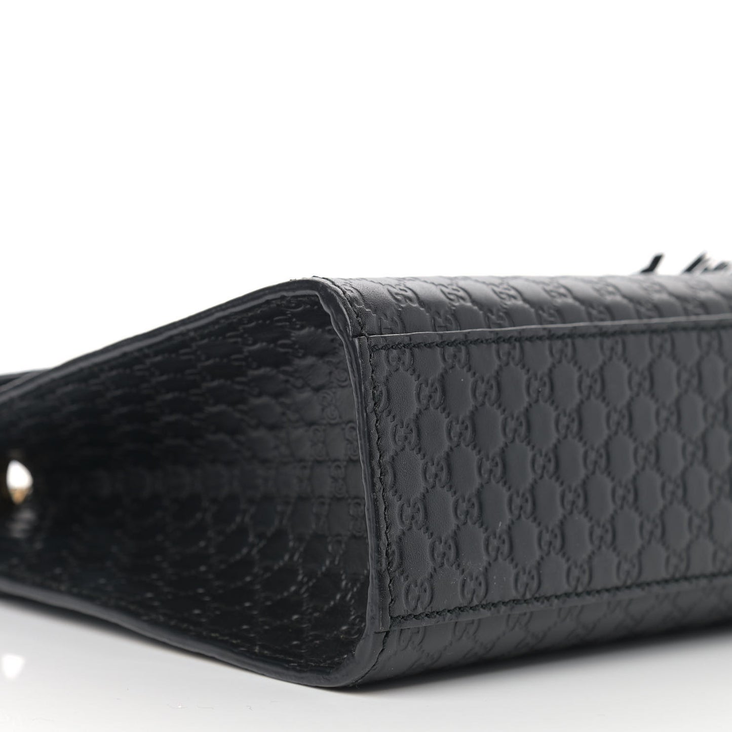 Microguccissima Medium Emily Chain Shoulder Bag Black