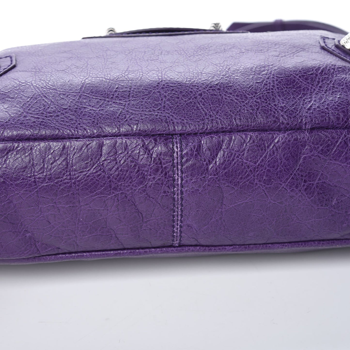 Agneau Giant 12 Silver Hardware Town Dark Violet