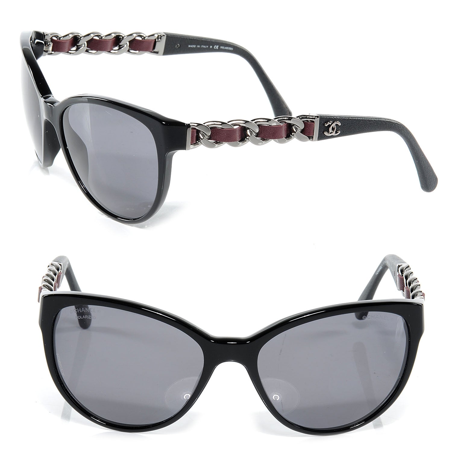 Chanel Chain Sunglasses 5215Q Black 1 of 5