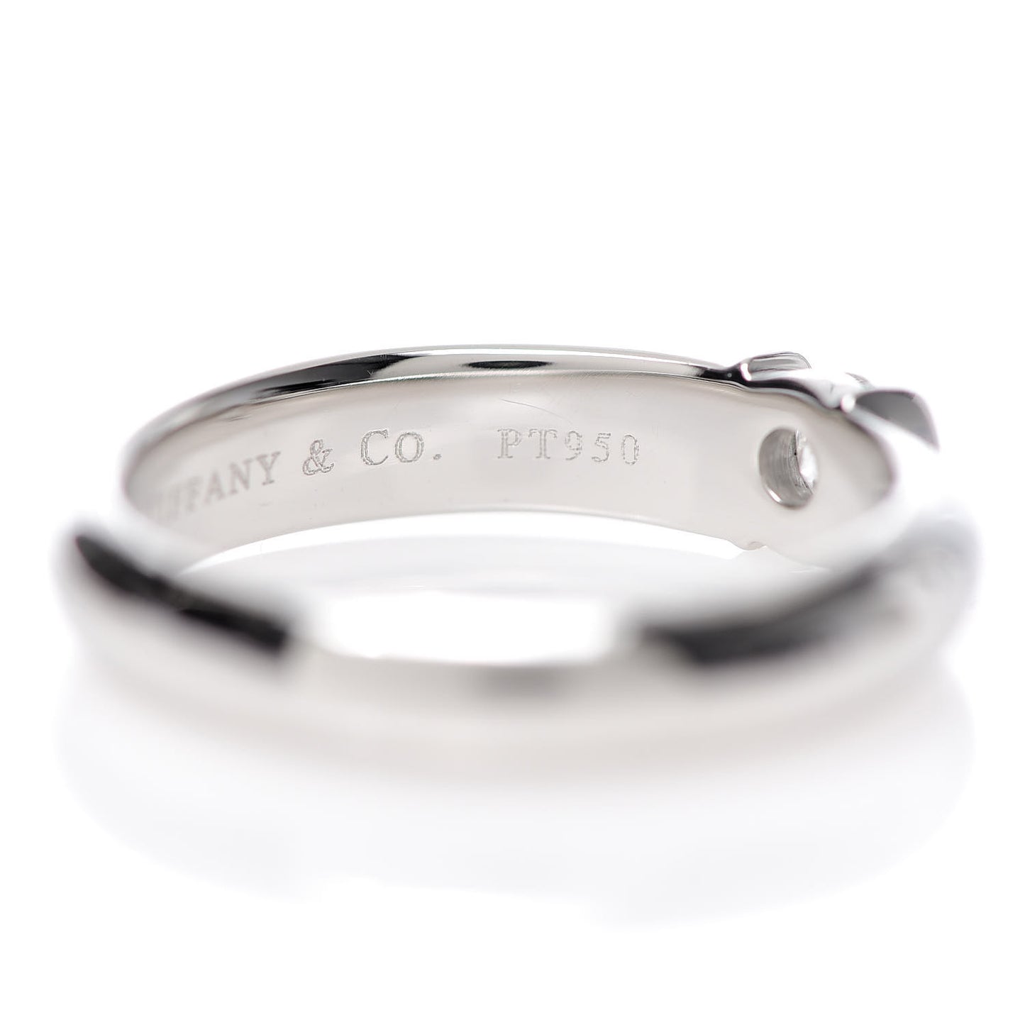 Platinum Diamond .19ct Etoile Solitaire Ring 53 6.25