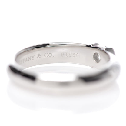 Tiffany Platinum Diamond .19ct Etoile Solitaire Ring 53 6.25 5 of 6