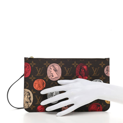 Louis Vuitton X FORNASETTI Monogram Cameo Neverfull MM GM Pochette 2 of 6