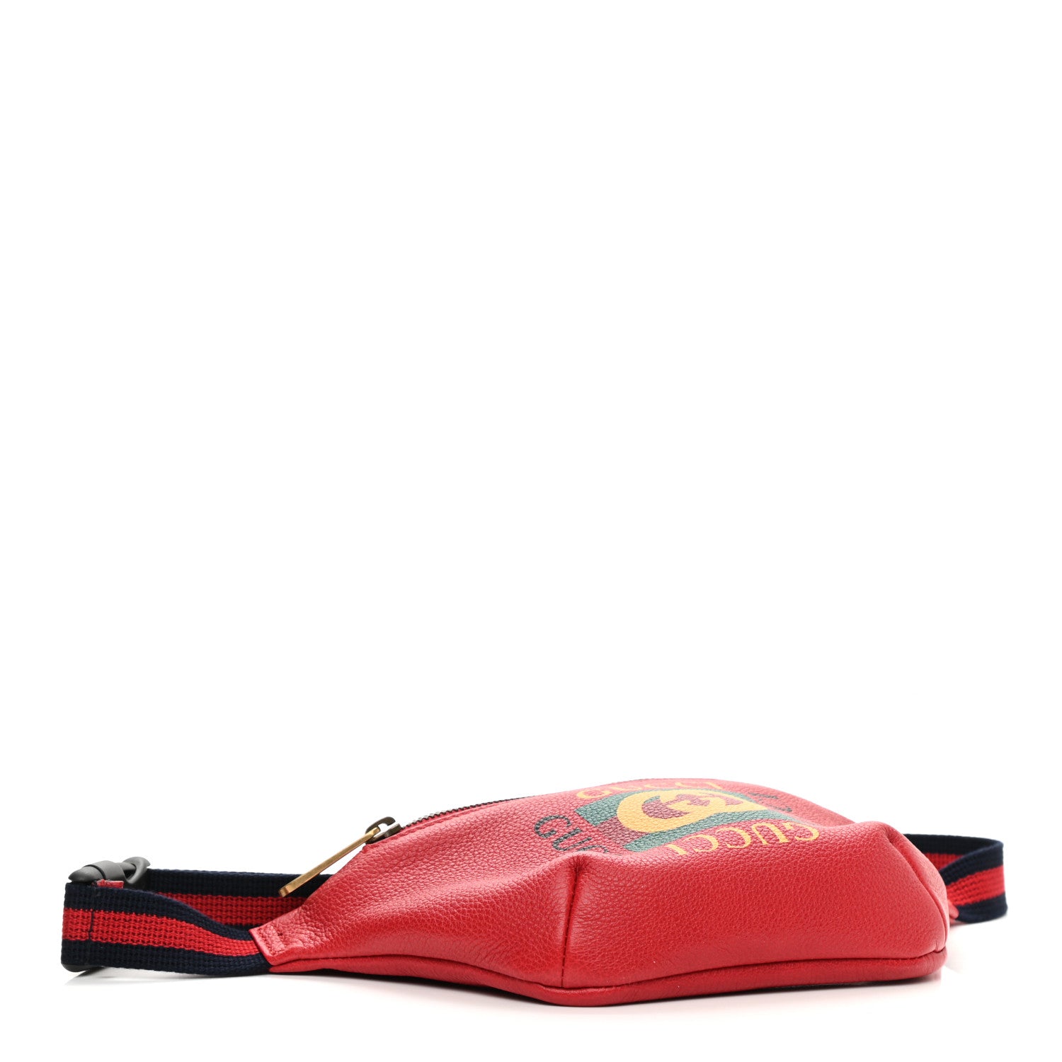 Gucci Grained Calfskin Small Logo Belt Bag Hibiscus Red 4 of 10