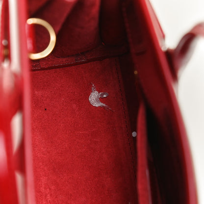 Saint Laurent Patent Nano Sac de Jour Red 12 of 12