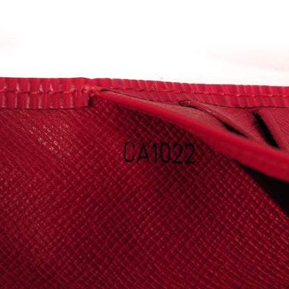 Louis Vuitton Epi Porte Tresor International Wallet Castillan Red 8 of 8