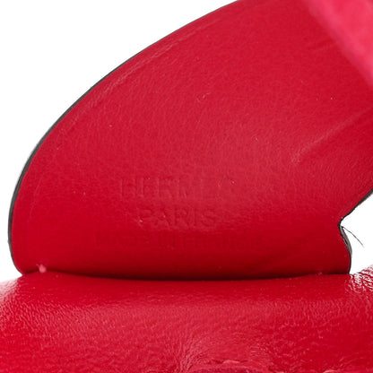 Hermes Milo Lambskin Grigri Rodeo Pegase Horse Bag Charm PM Framboise 3 of 5