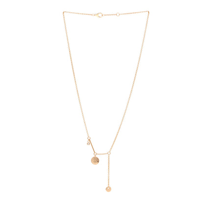 Hermes 18K Rose Gold Diamond TPM Ex-Libris Pendant Necklace 3 of 5