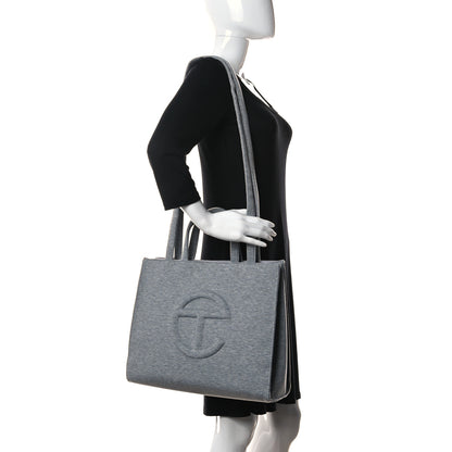Telfar X UGG Fleece Medium Shopping Bag Grey 2 of 10