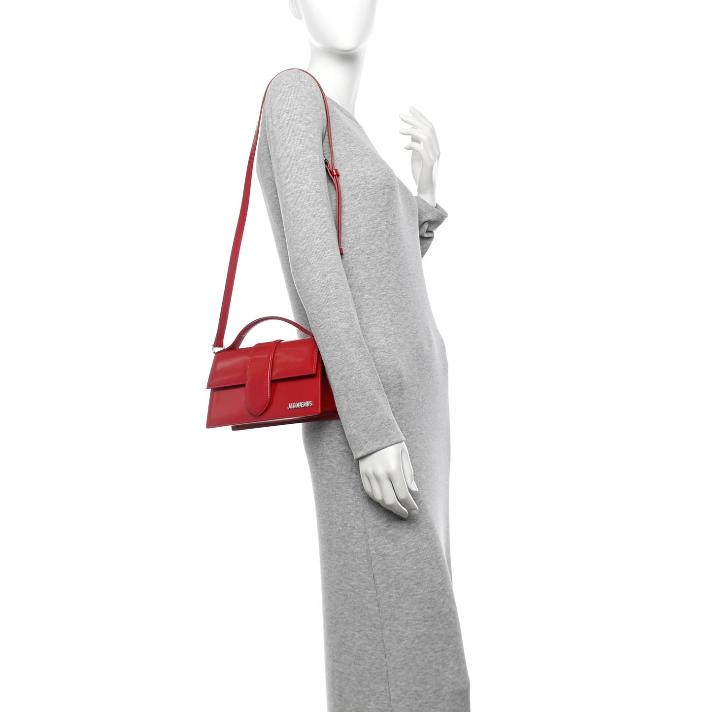 Glazed Calfskin Le Grand Bambino Red