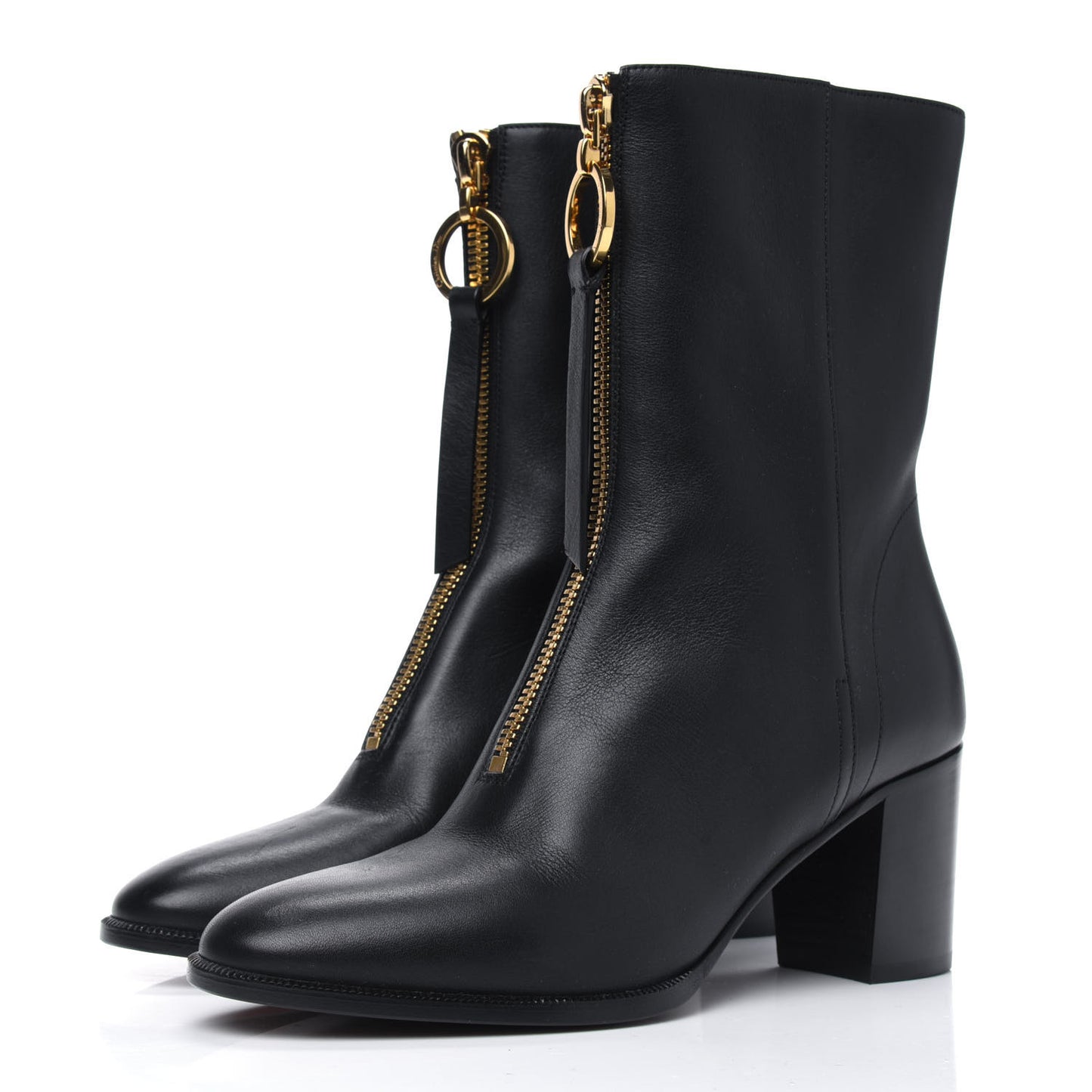 Calfskin Effrontee Holt Ankle Boot 37 Black