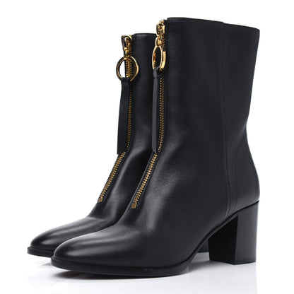 Christian Dior Calfskin Effrontee Holt Ankle Boot 37 Black 3 of 9
