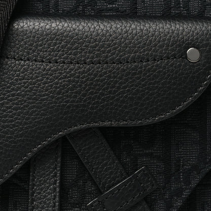Christian Dior Oblique Saddle Messenger Pouch Black 8 of 13