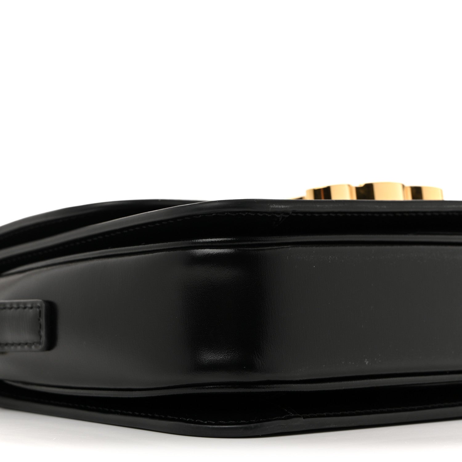 Celine Shiny Calfskin Teen Triomphe Black 10 of 15