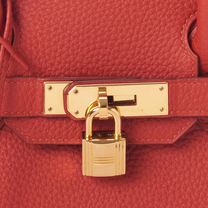 Hermes Togo Birkin 30 Rouge Casaque 22 of 31