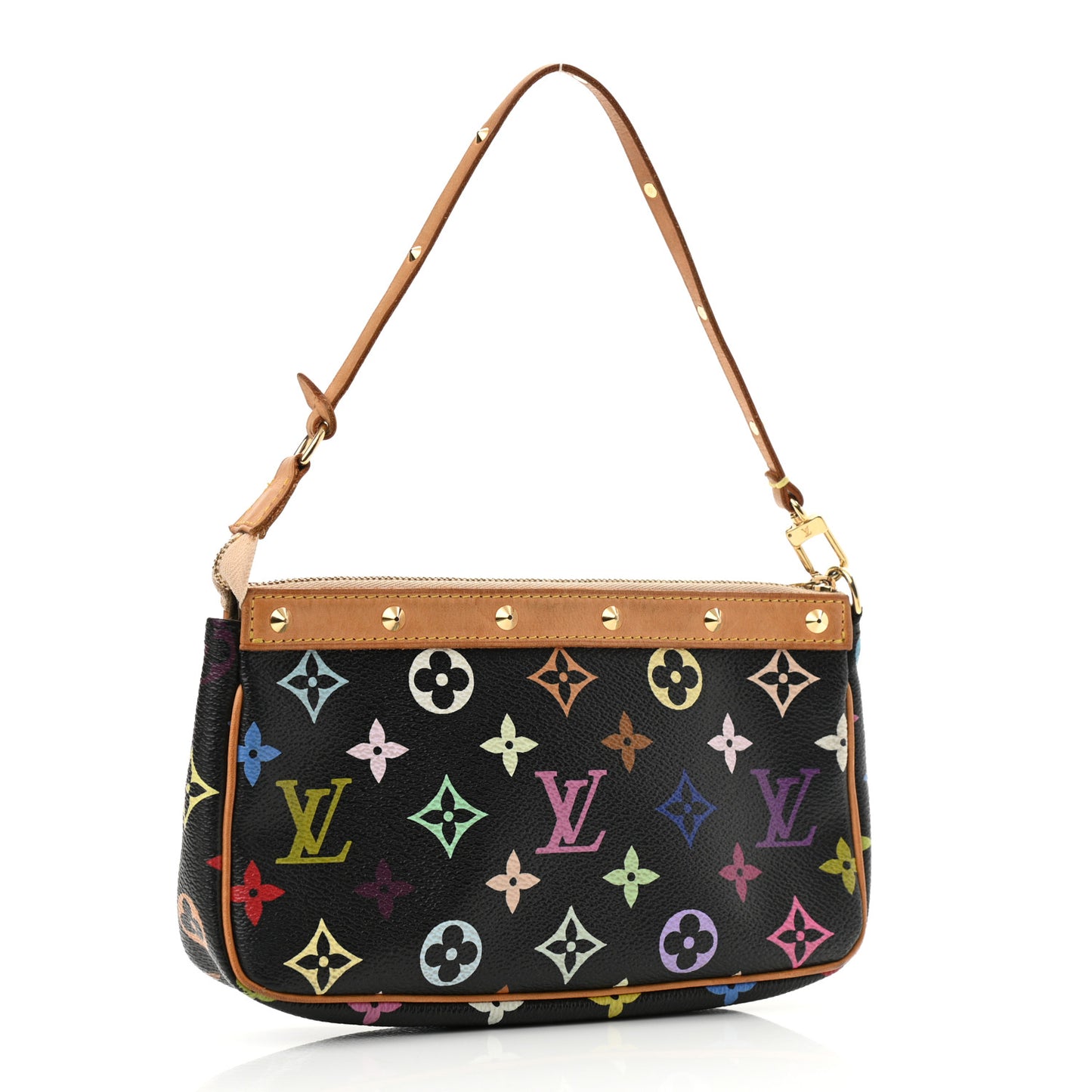 Monogram Multicolor Pochette Accessories Black