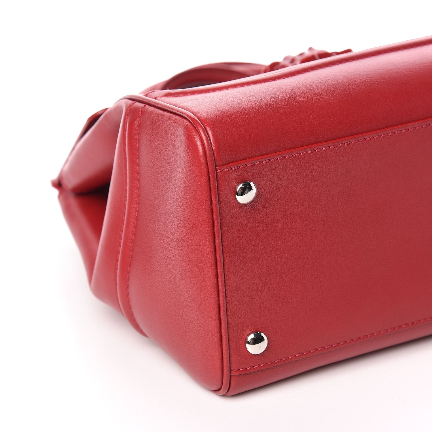 Versace Calfskin Large Palazzo Empire Bag Deep Red 5 of 10