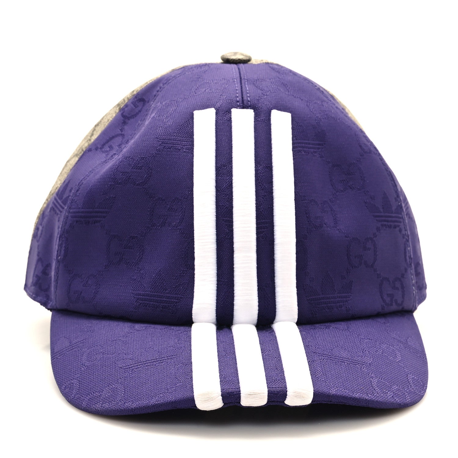 Gucci X ADIDAS GG Supreme Monogram Double Sided Baseball Hat XL Beige Ebony Dark Ameth 6 of 11