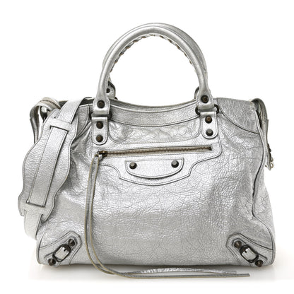 Balenciaga Metallic Agneau Classic Hardware Velo Gris Aluminum 1 of 11