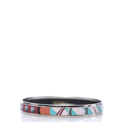 Hermes Enamel Printed Narrow Coaching Bracelet 65 2 of 4