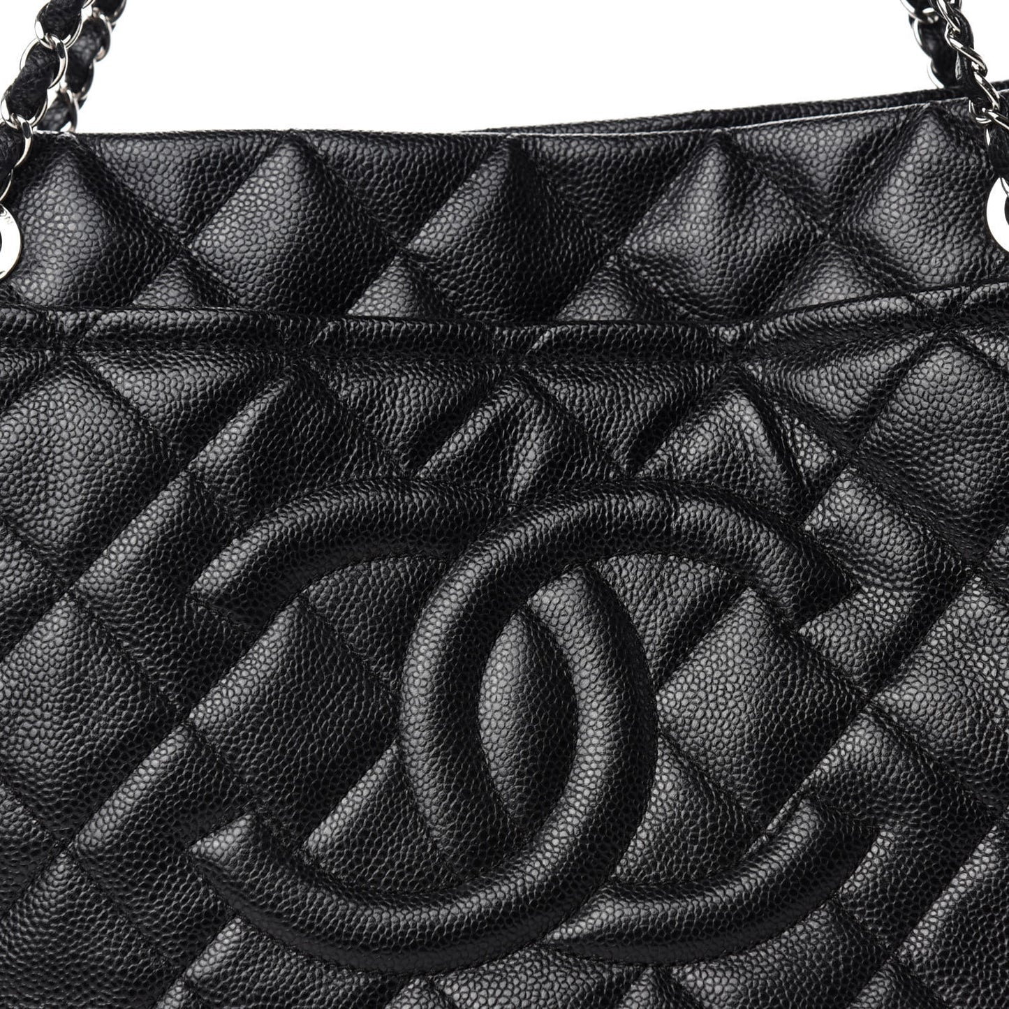 Caviar Quilted CC Timeless Soft Tote Black