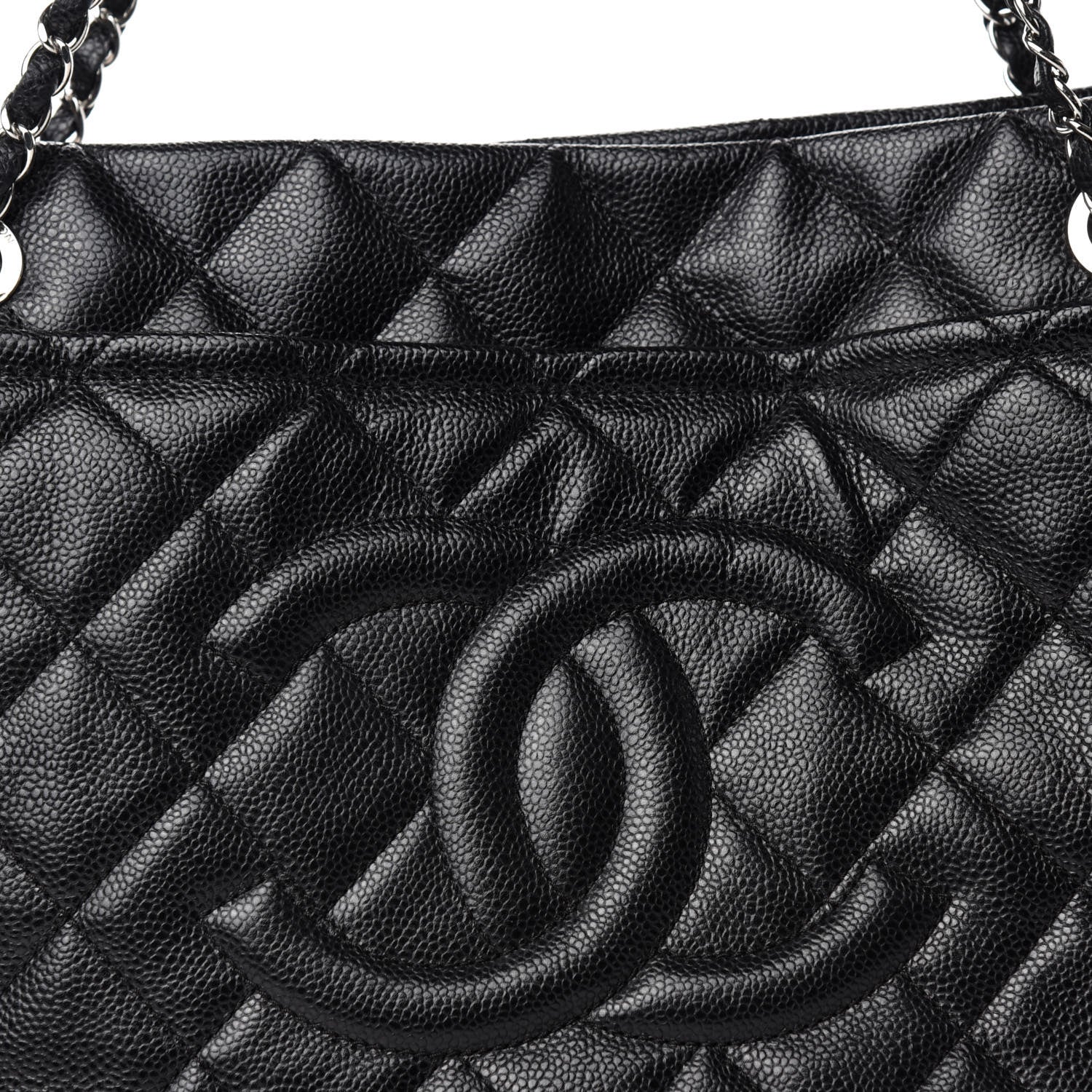 Chanel Caviar Quilted CC Timeless Soft Tote Black 11 of 11