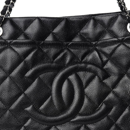 Chanel Caviar Quilted CC Timeless Soft Tote Black 11 of 11