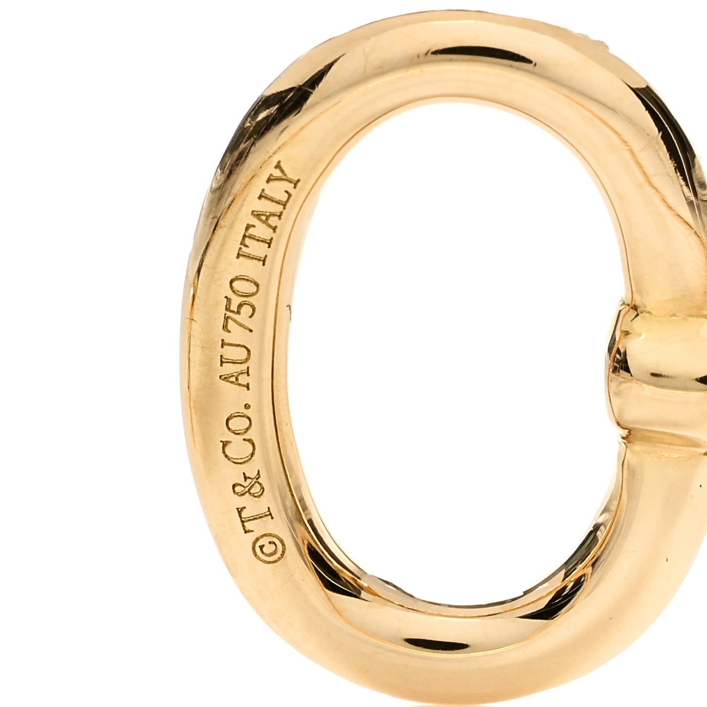 18K Yellow Gold Diamond Keys Wire Bracelet