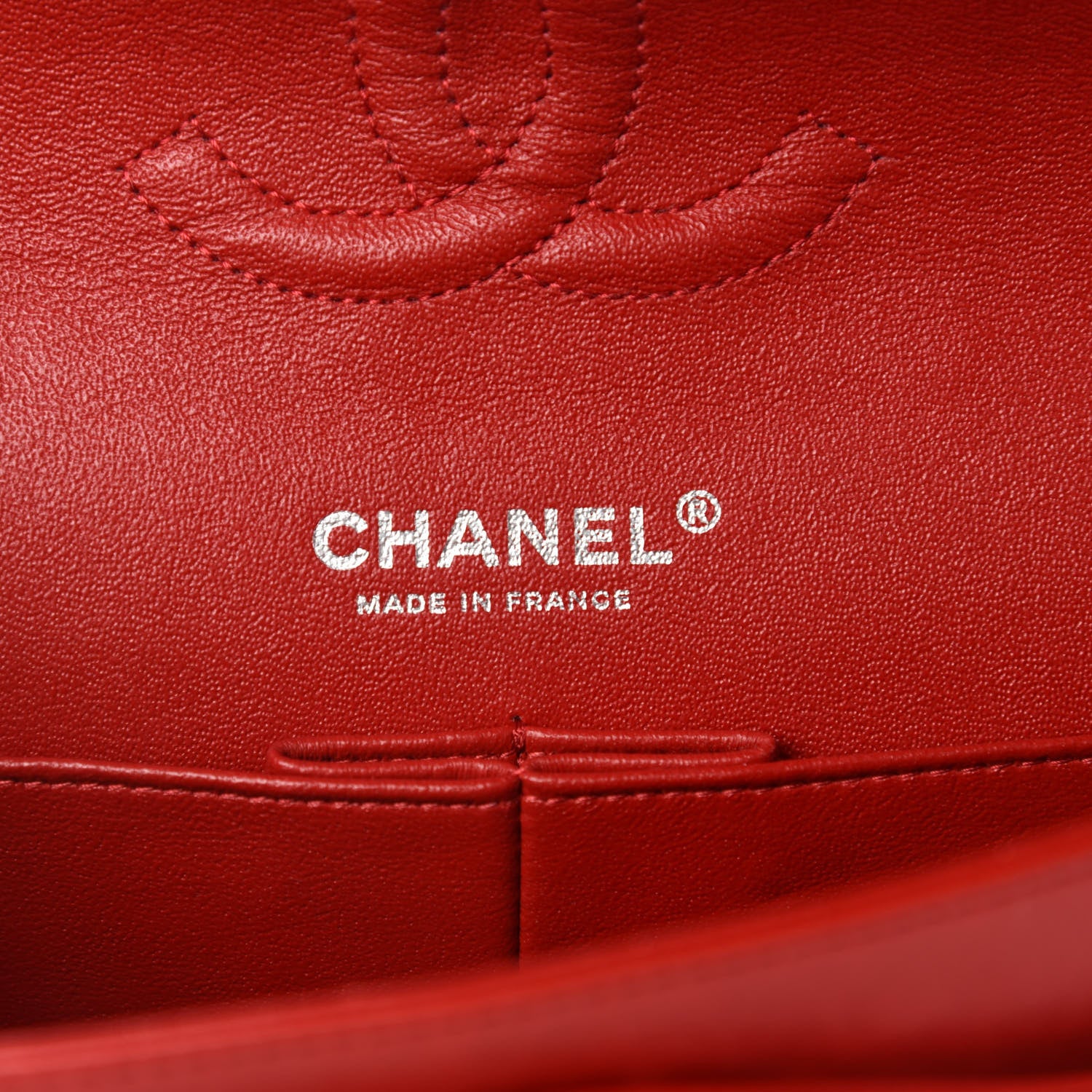 Chanel Lambskin Quilted Medium Double Flap Red 11 of 14