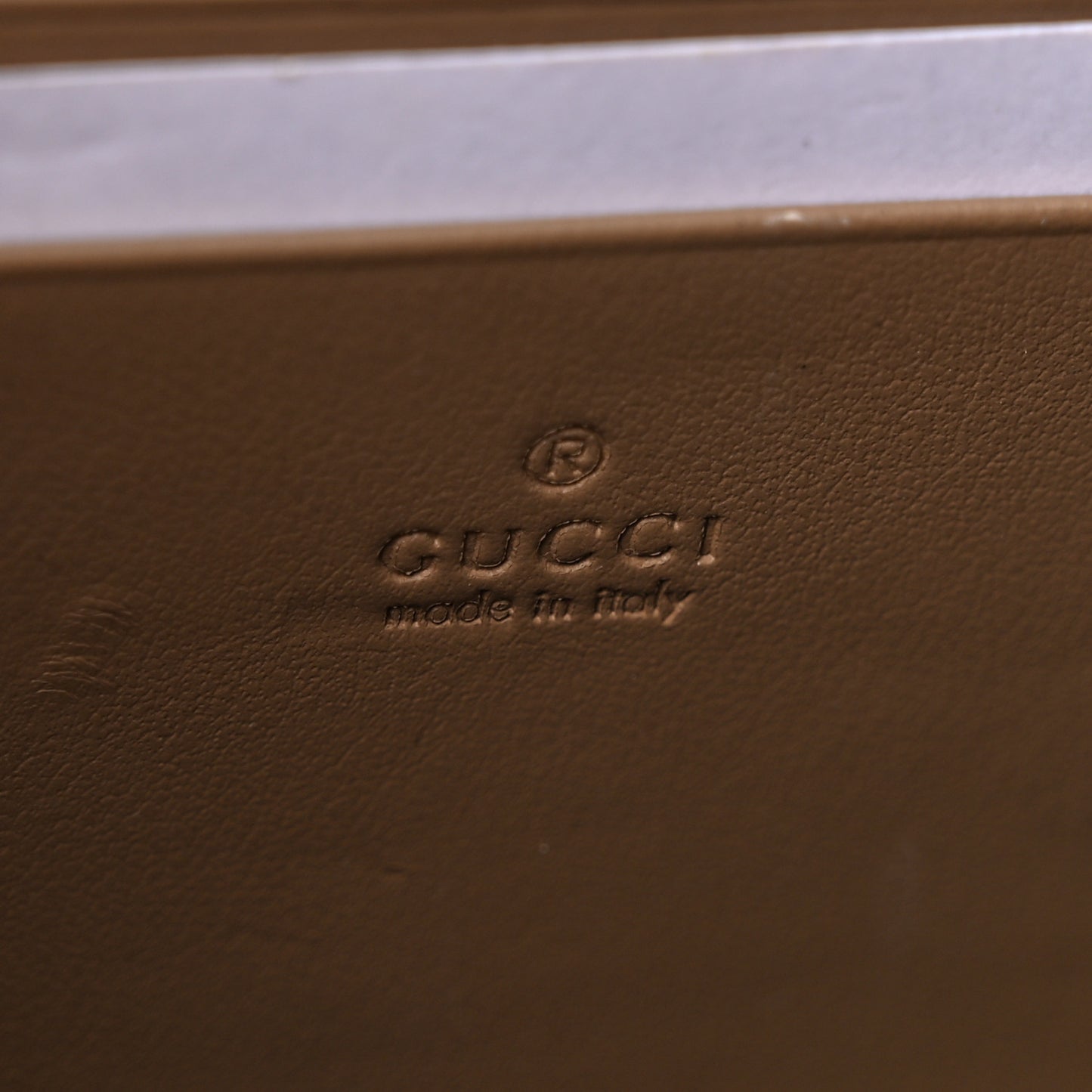 GG Supreme Monogram Mini Dionysus Chain Wallet Beige Taupe